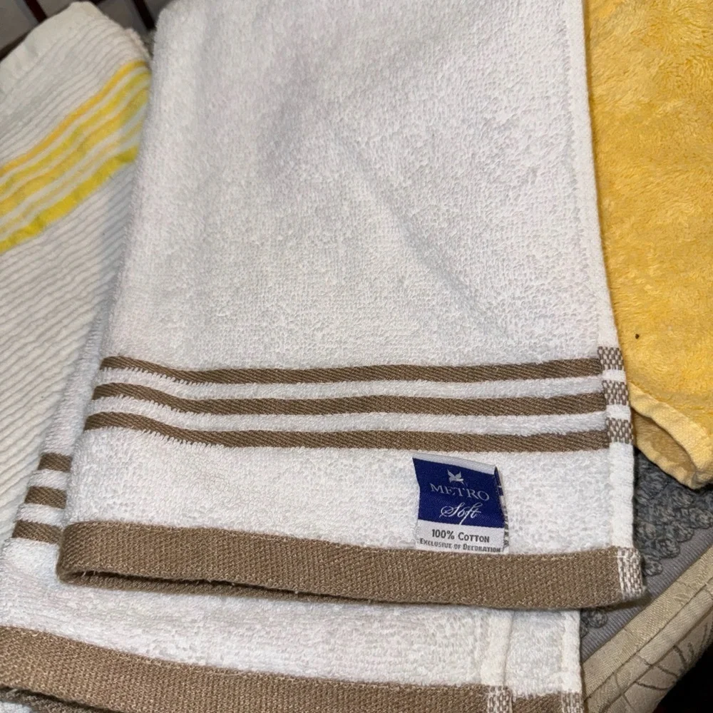 Cannon Royale Palais Monarch Metro Soft Bath Towels Hand Towels VTG Lot Of 5